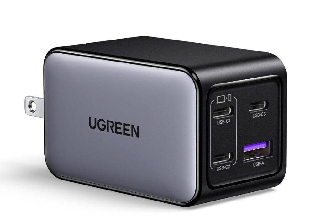 UGREEN Nexode 65W 急速 充電器【4ポート】USB-C×3+USB-A×1 タイプC PD3.0