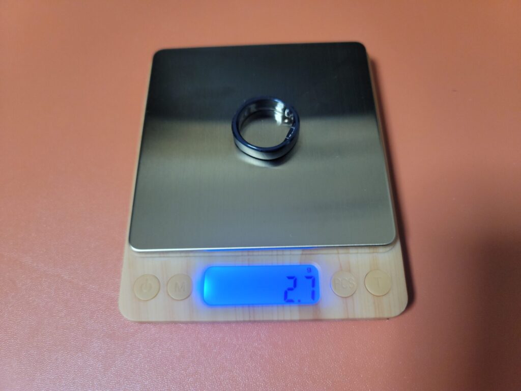 RingConn本体の重量を計測
