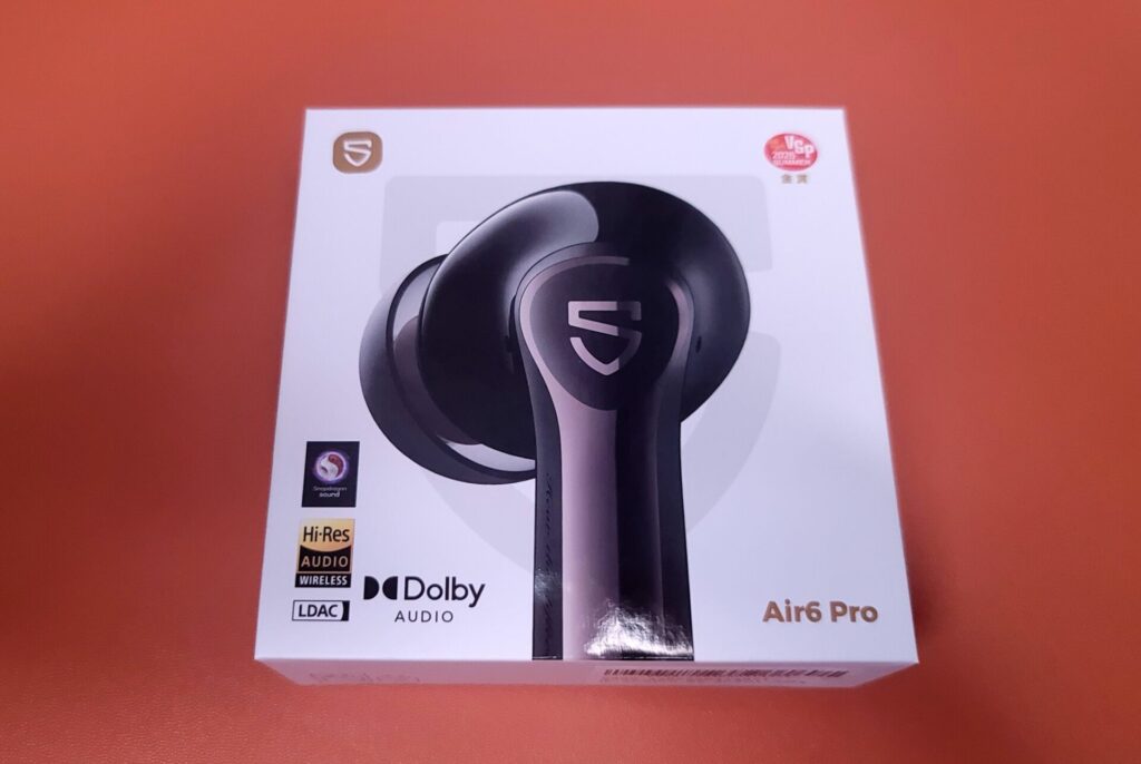 SOUNDPEATS Air6 pro化粧箱